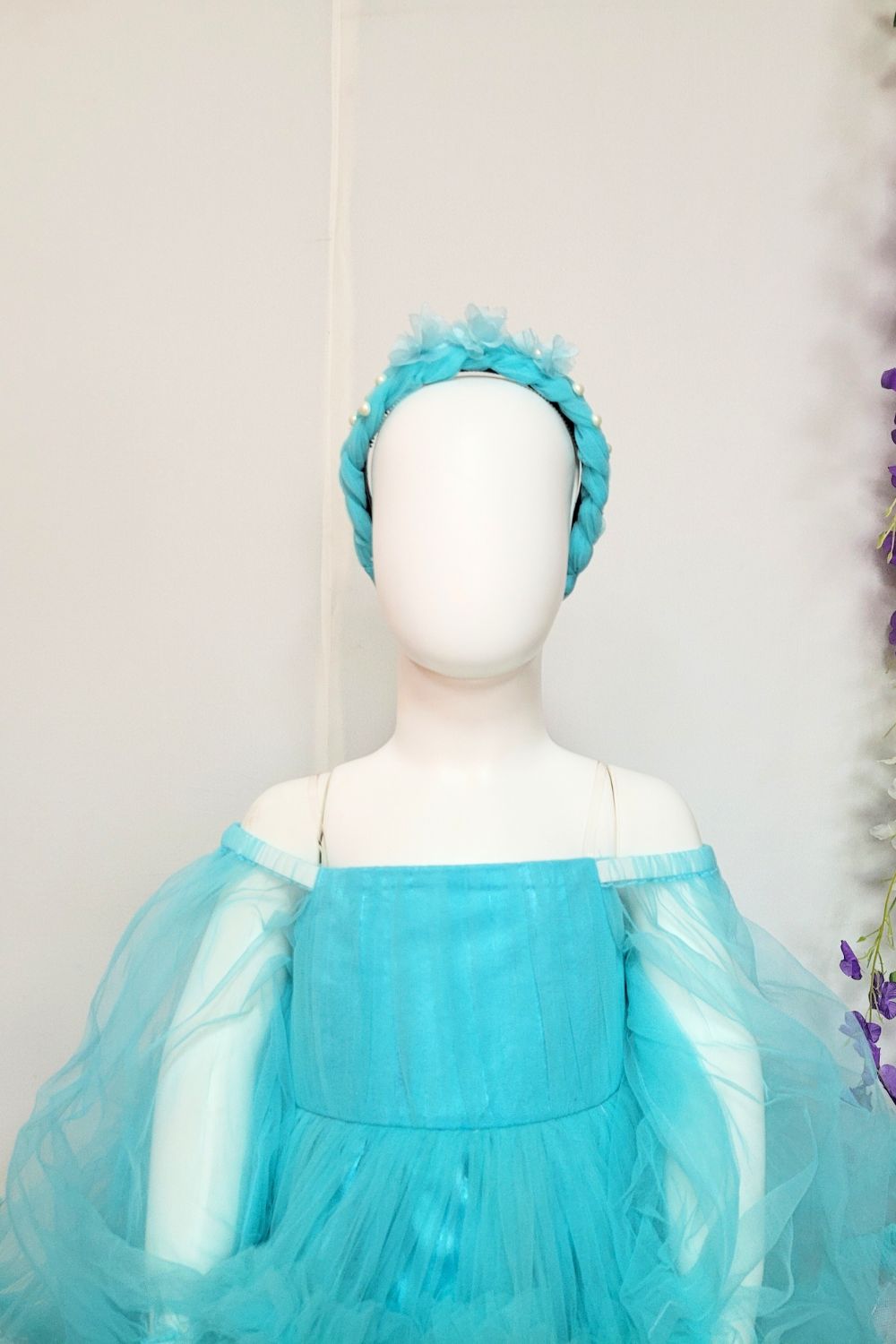 Elsa Princess Theme Dress With Hairband