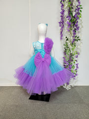 Mermaid Theme Blue and Lavender Dress