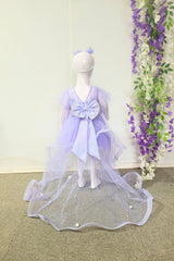 Lavender Hand Embroidered Mermaid Dress