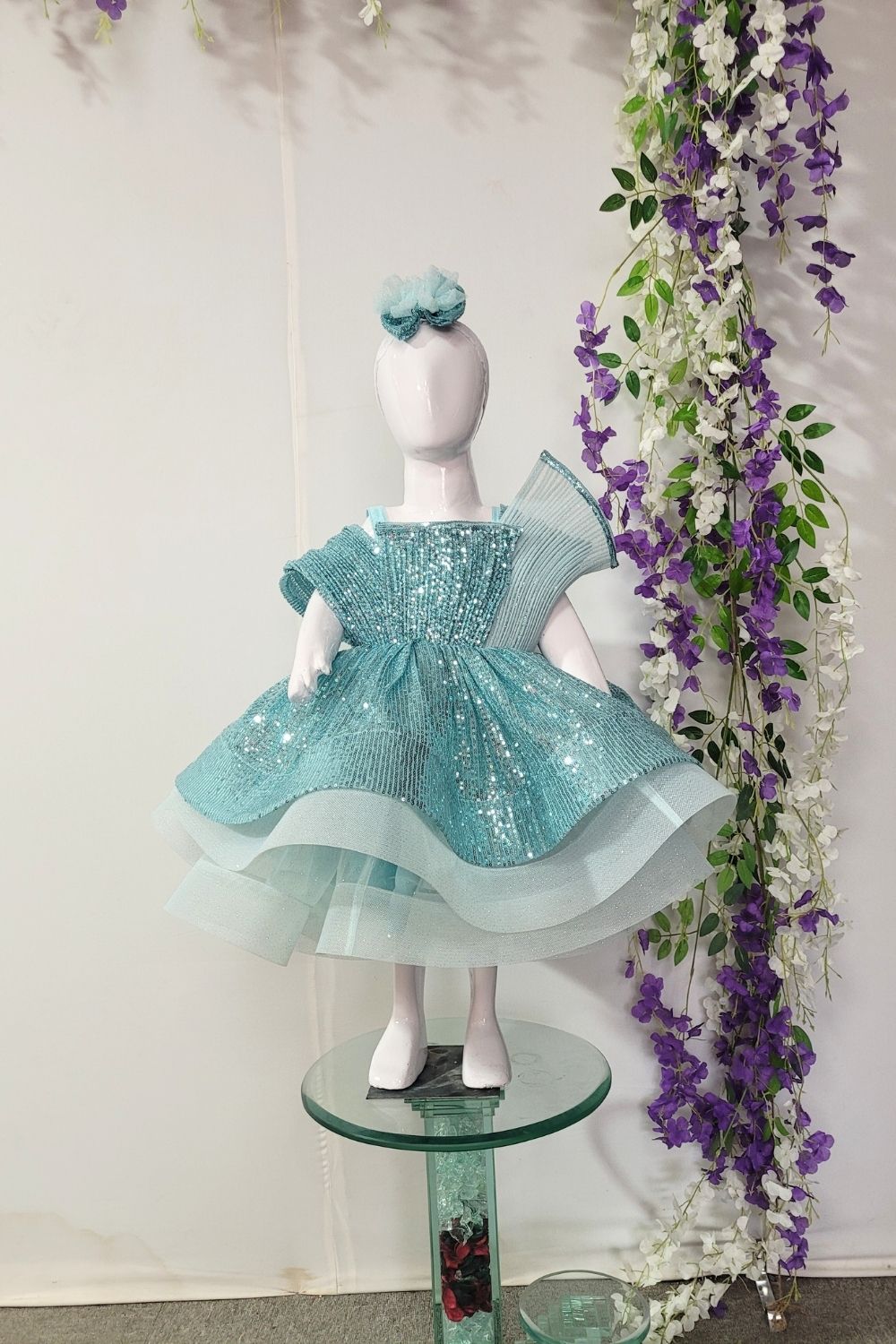 Sky Blue Princess Theme Dress