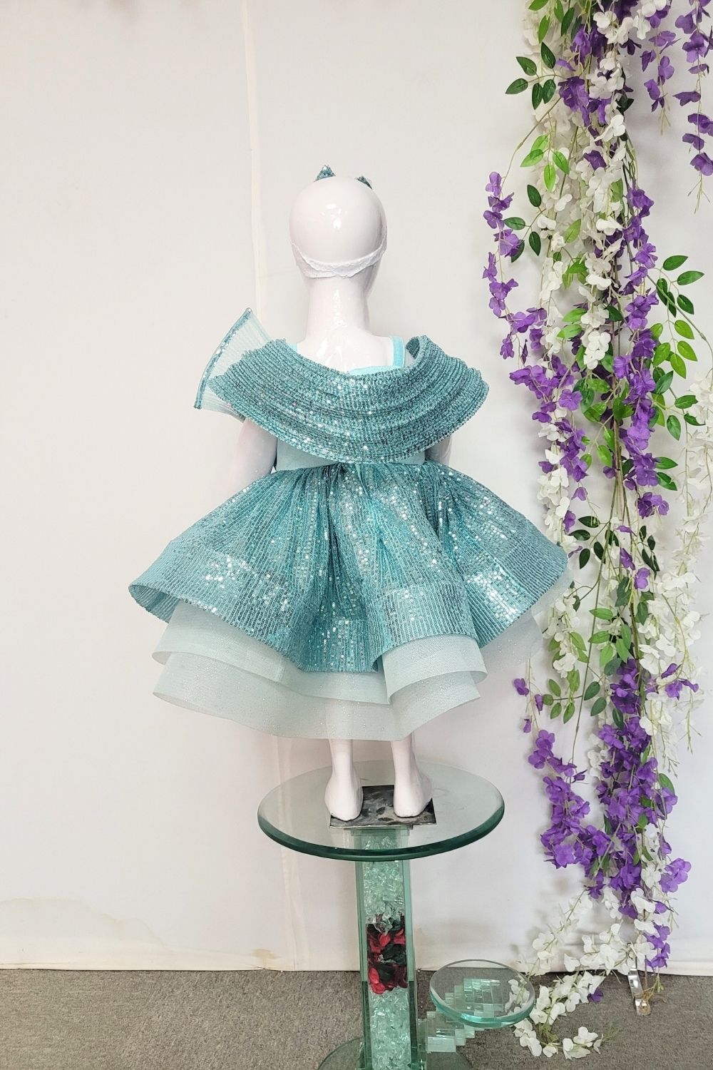 Sky Blue Princess Theme Dress