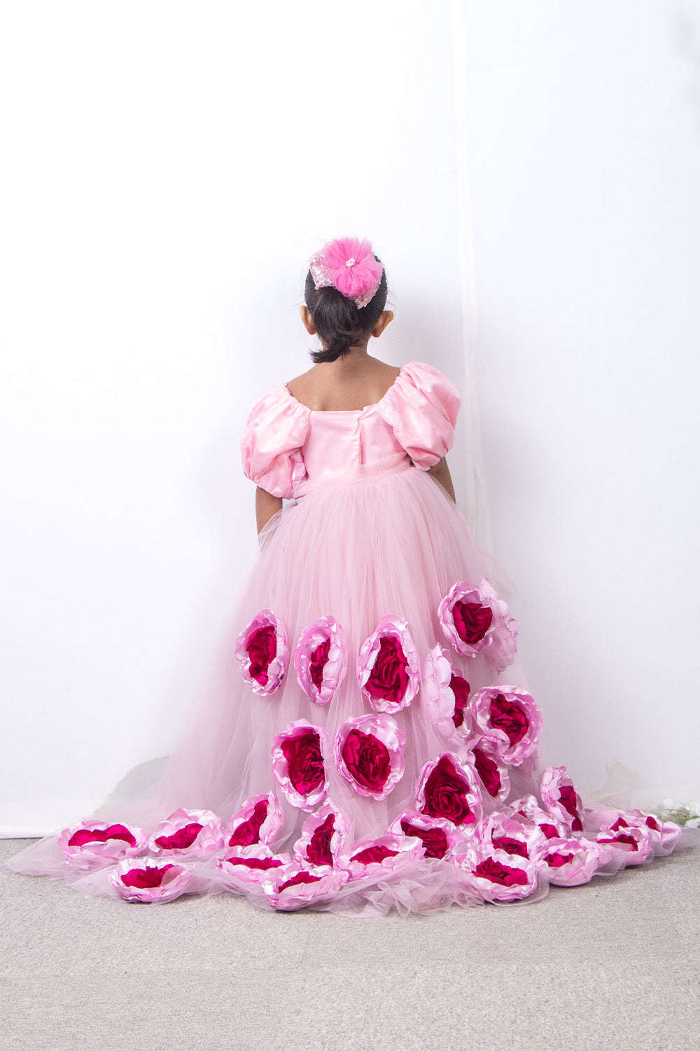Baby Pink Flower Trail Dress