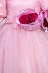 Baby Pink Flower Trail Dress