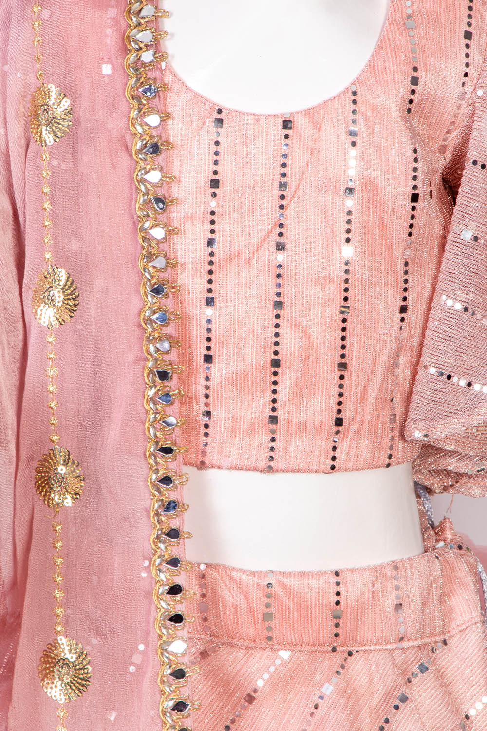 Pink moonlight Kids Lehenga