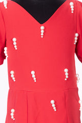 Red Designer Straight Dresses