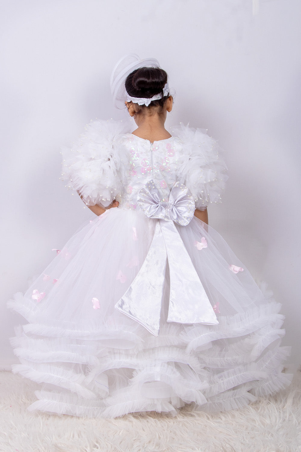 White Princess Gown with Hairband