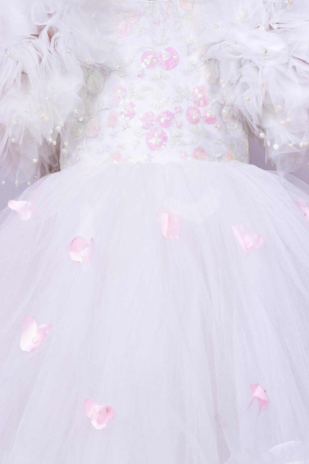 White Princess Gown with Hairband