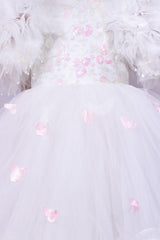White Princess Gown with Hairband