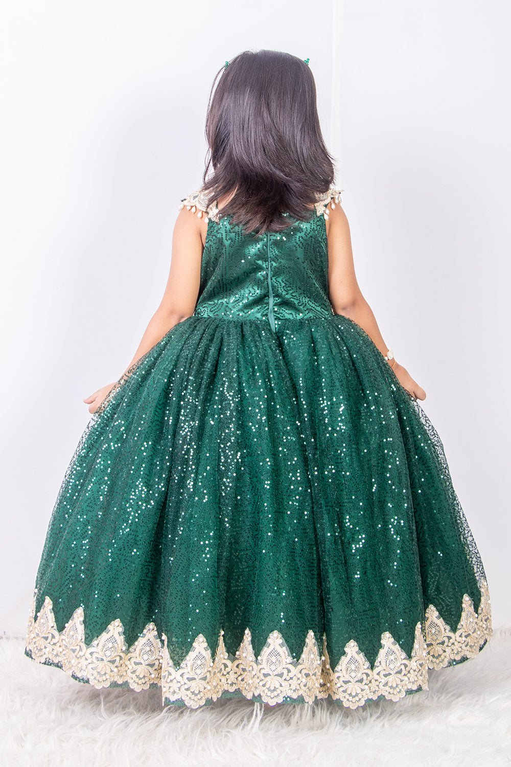 Bottle Green Princess Merida Gown