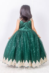 Bottle Green Princess Merida Gown