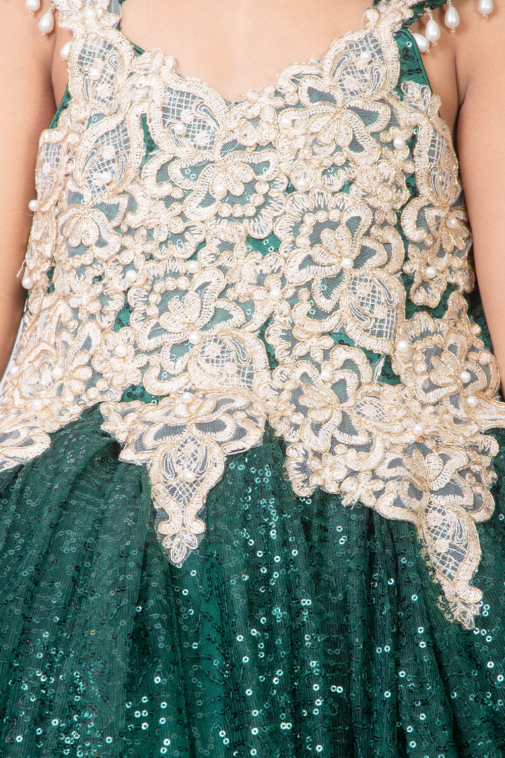 Bottle Green Princess Merida Gown