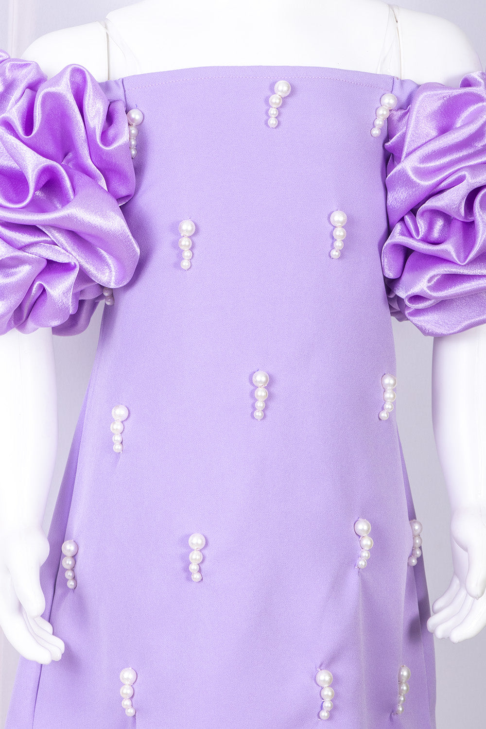 Lavender Designer Straight Dresses
