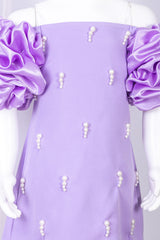 Lavender Designer Straight Dresses