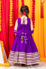 Purple Heavy Lehanga Set