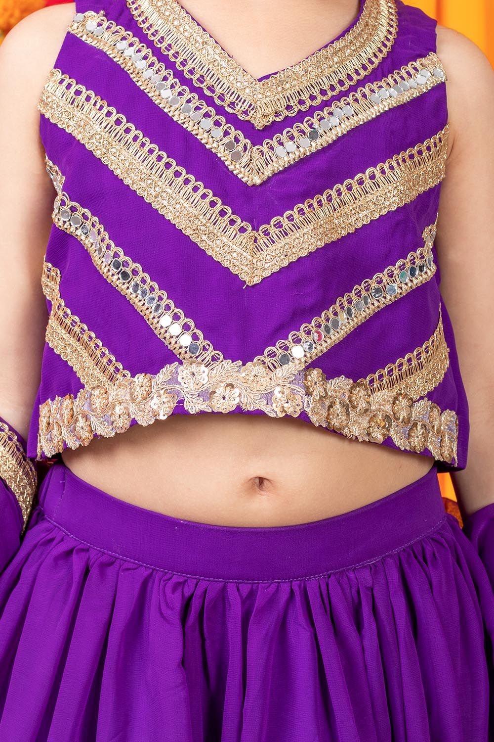 Purple Heavy Lehanga Set
