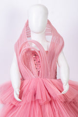 Peach Ruffled and Wired Gown