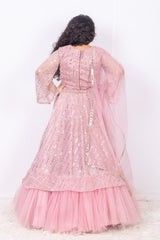 Pastel Pink Moonlight Lehenga Set