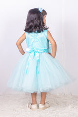 Sky Blue Wired Flower Dress