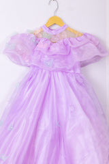 Lavender High Low Organza Dress