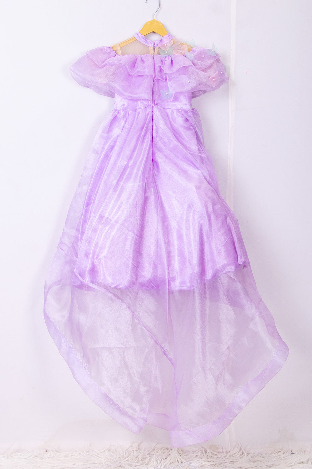 Lavender High Low Organza Dress