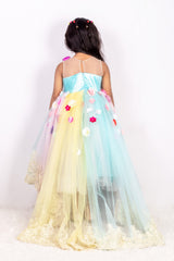 Beautiful Unicorn Theme High Low Gown