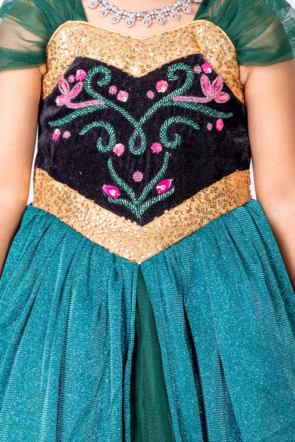 Ana Princess Dress with Long Cape
