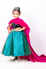 Ana Princess Dress with Long Cape