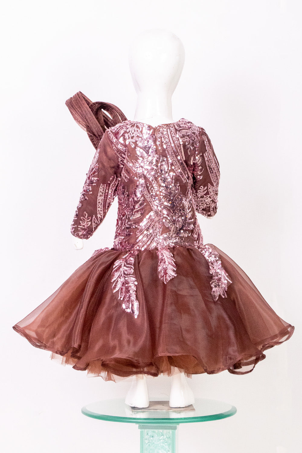Coffee Brown Mermaid Style Gown