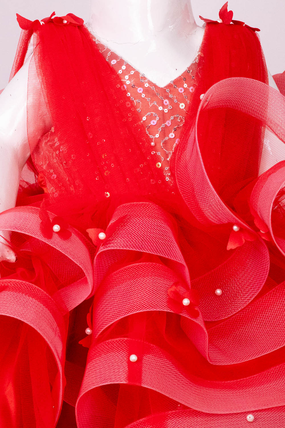 Red Layered Fairytale Dress