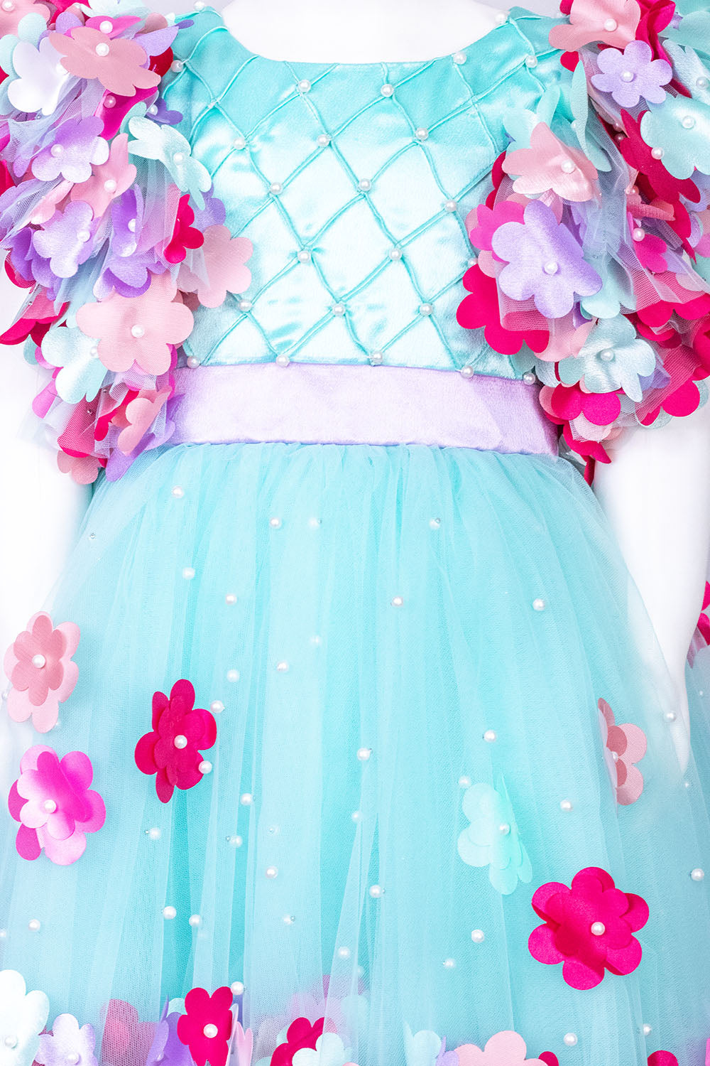 Sky Blue Garden Theme Dress