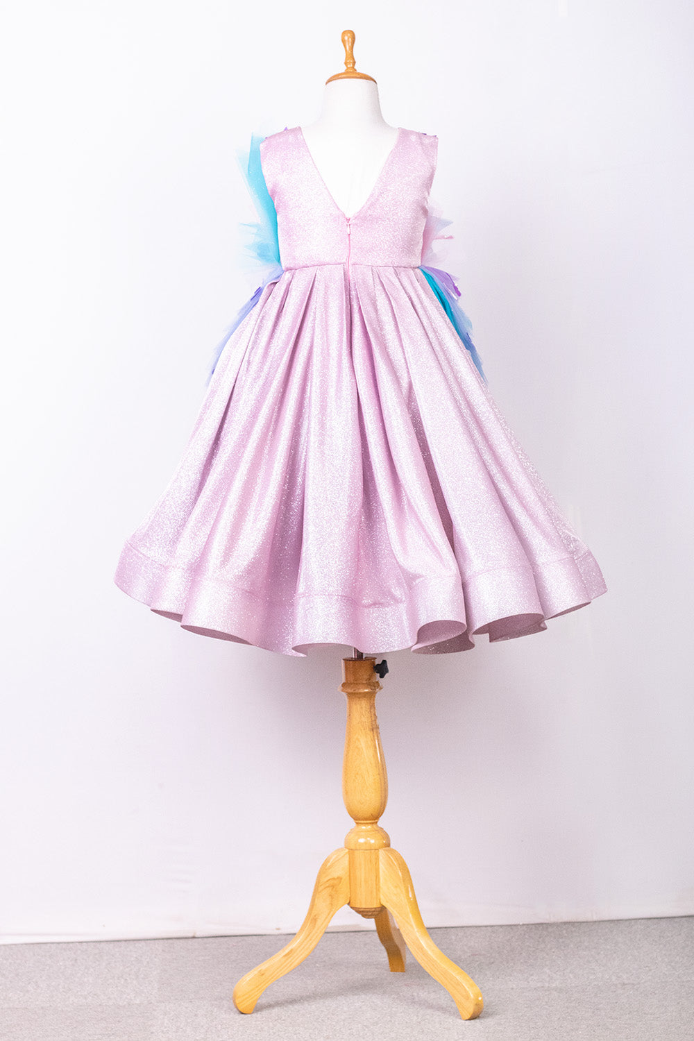 Pastel Pink Butterfly Theme Gown
