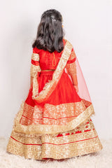 Beautiful Red Silk Lehenga