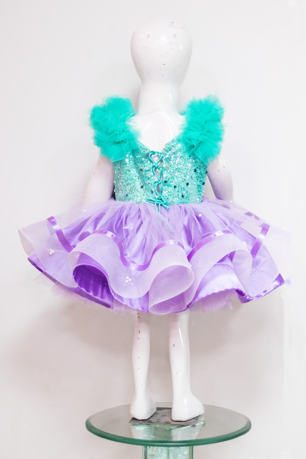 Green Lavender Mermaid Theme Dress
