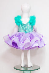 Green Lavender Mermaid Theme Dress