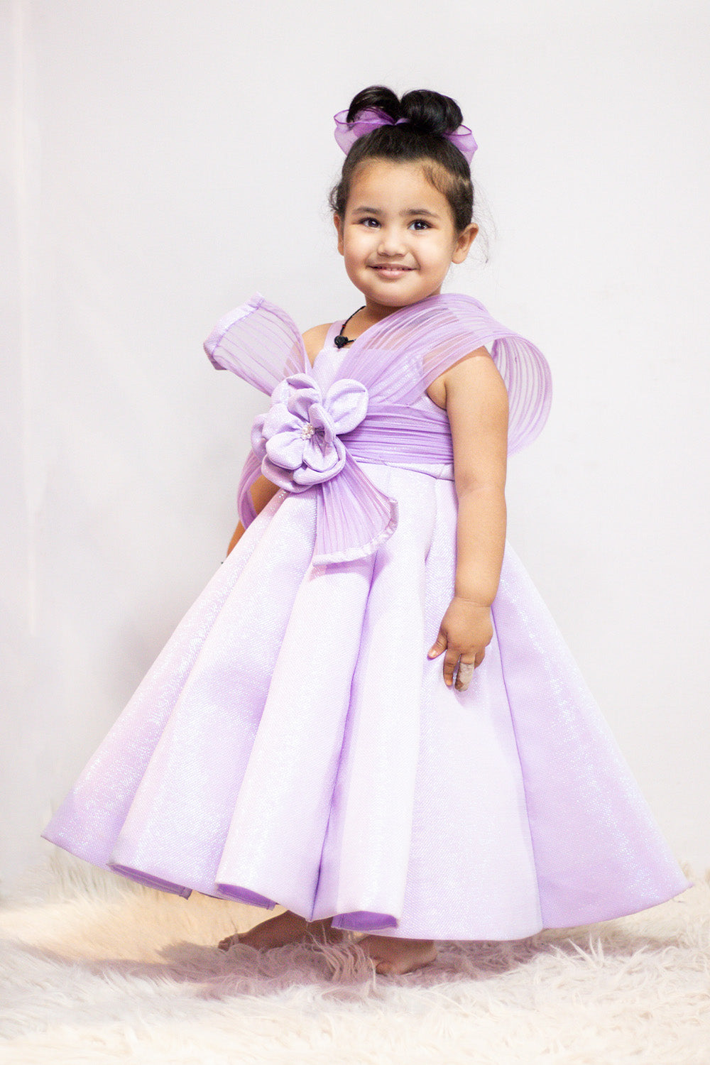 Lavender Mermaid Theme Ball Gown