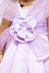 Lavender Mermaid Theme Ball Gown