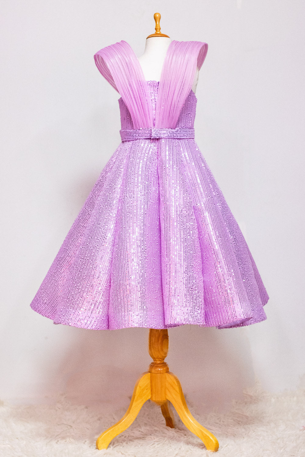 Lavender Zara Sequins Ball Gown