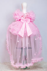Baby Pink Barbie Dress with Trail