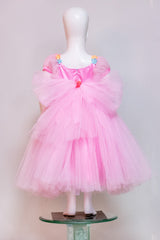 Baby Pink 3D Flower Gown