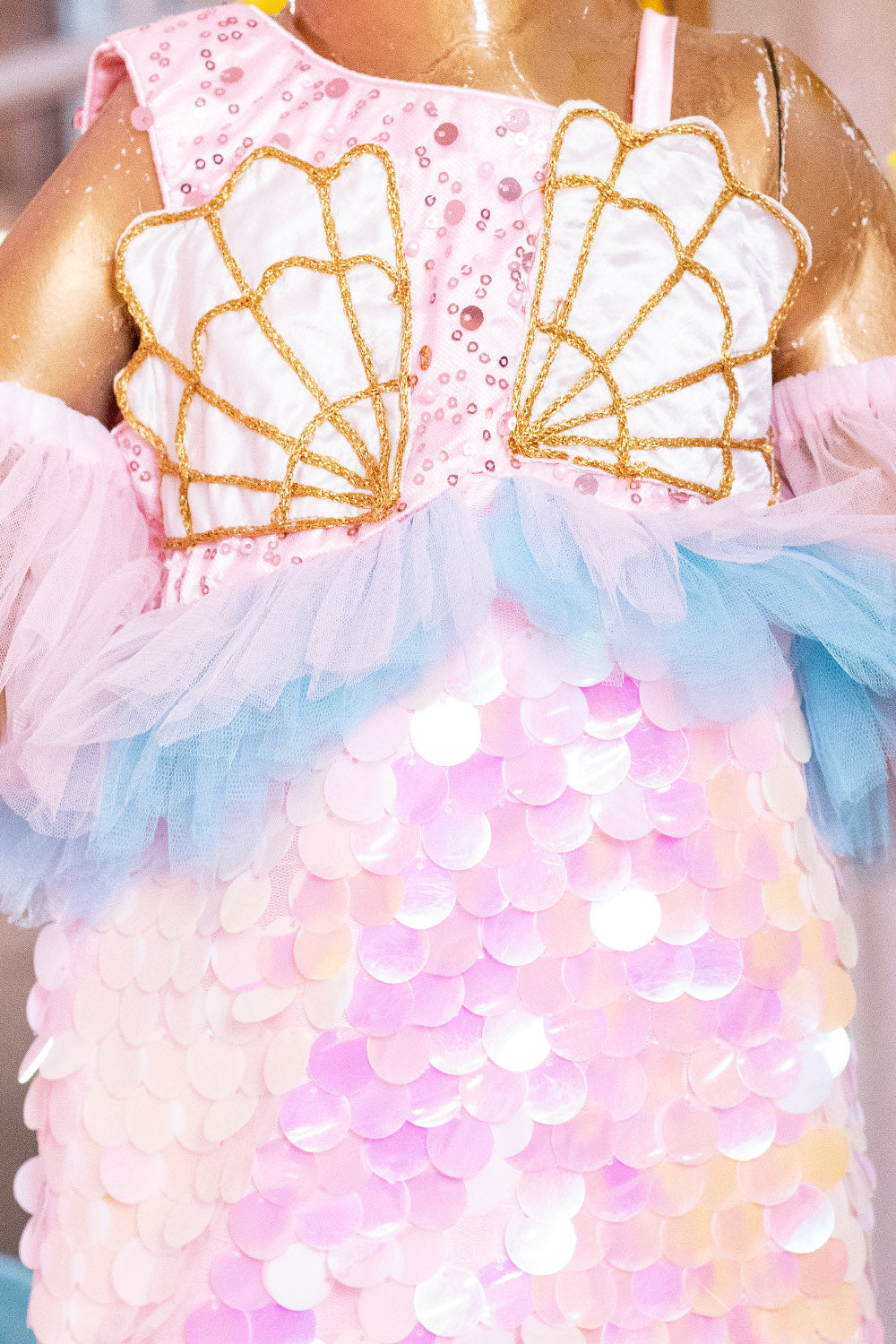 Pink and Blue Mermaid Dress