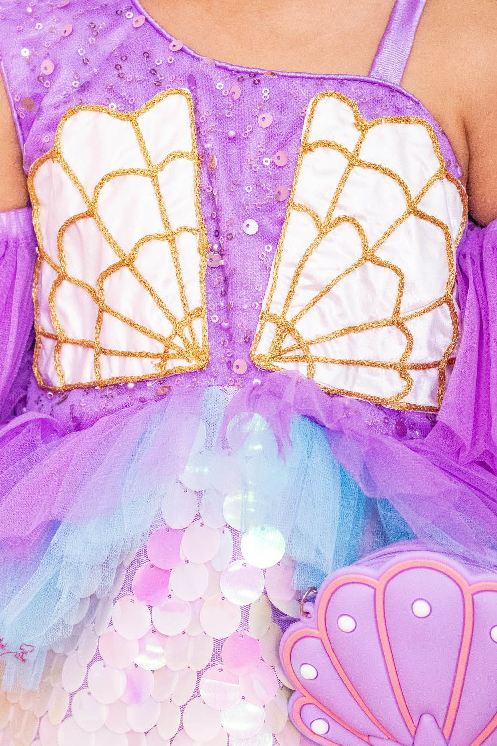 Lavender and Blue Mermaid Dress
