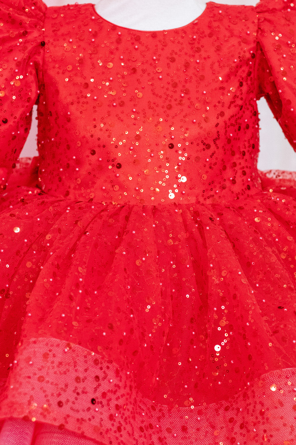 Red Christmas Special Party Dress With Trail