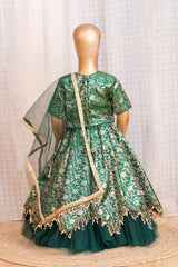 Beautiful Green Brocade Lehenga Set