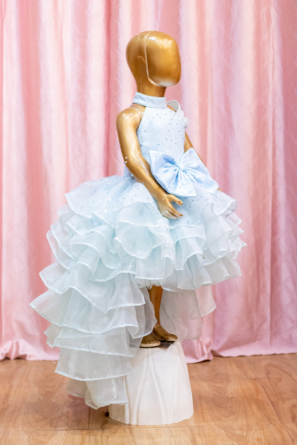 Celeste High Low Trail Gown
