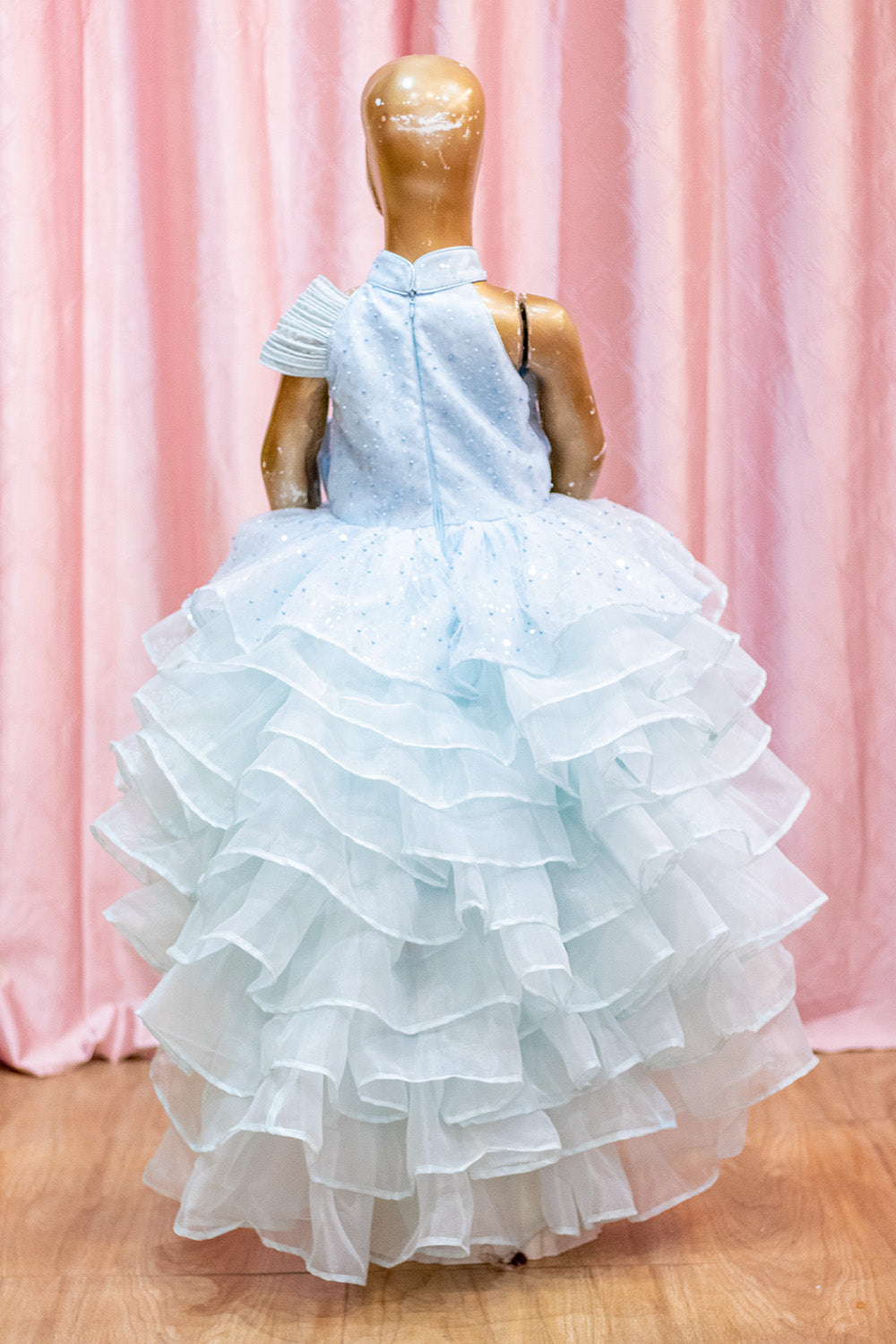 Celeste High Low Trail Gown