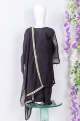 Black Georgette Ethnic Suit