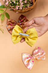 3 Piece Of Bow Hair Clips