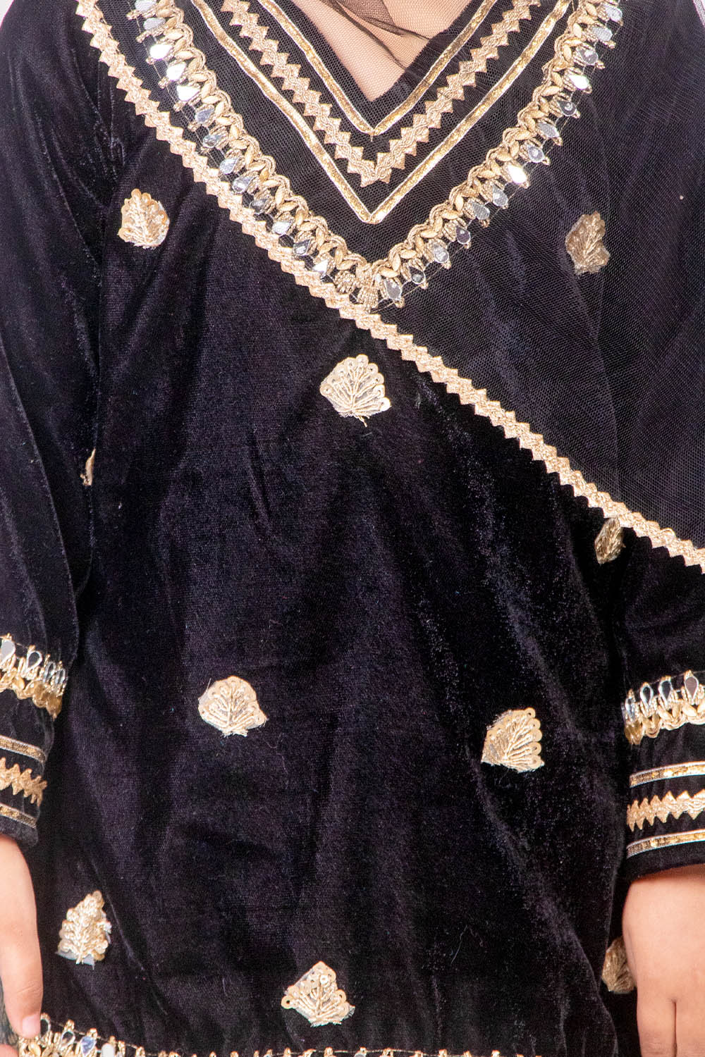 Black Velvet and Brocade Suit