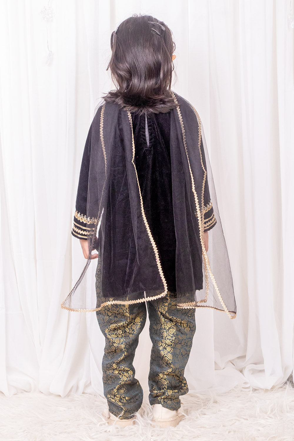 Black Velvet and Brocade Suit