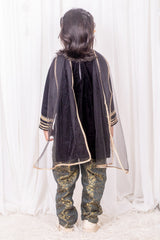 Black Velvet and Brocade Suit